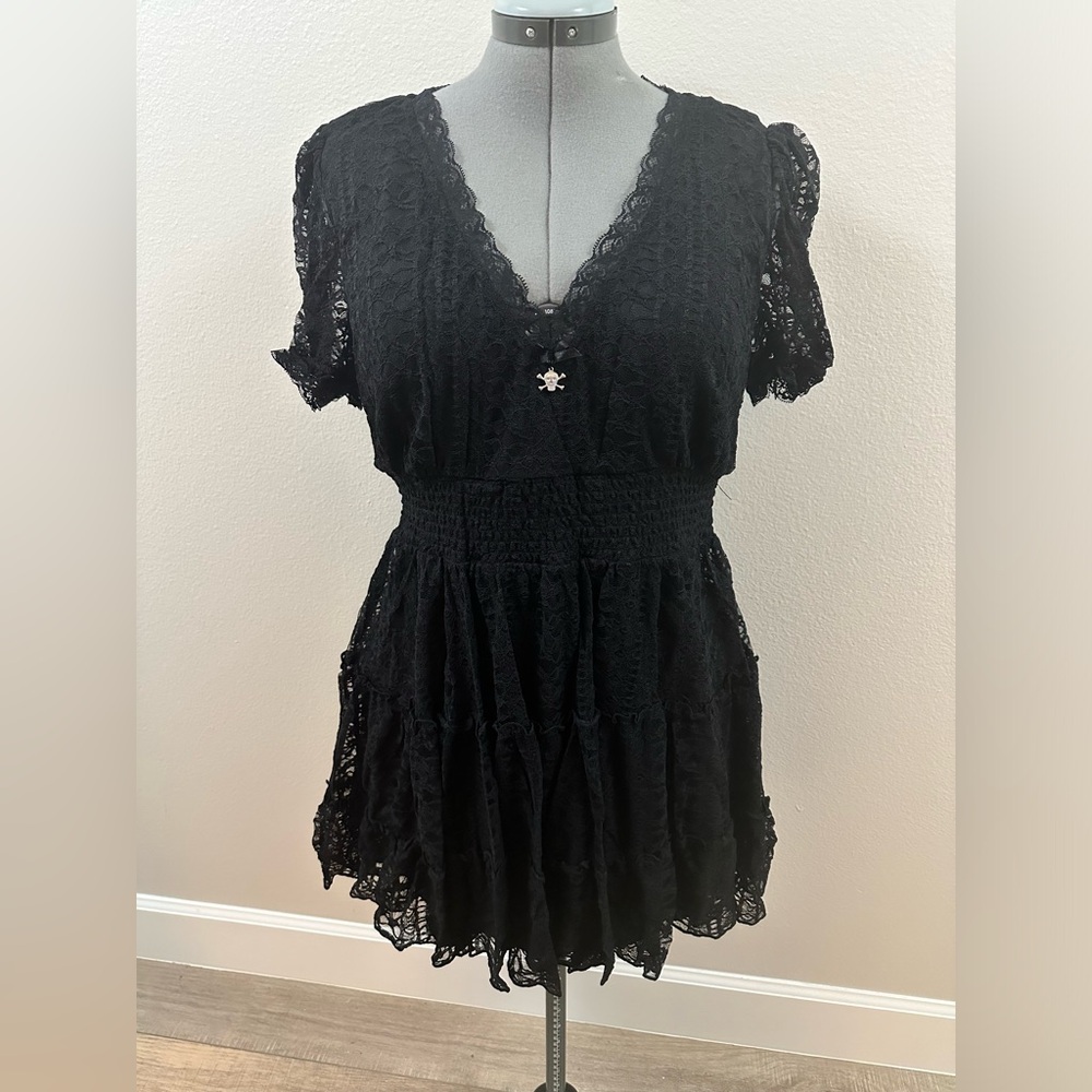 Betsy Johnson Black Lace dress